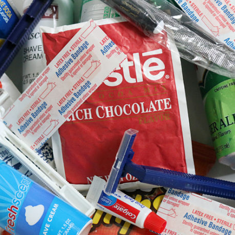 Free items razor shaving cream toothpaste