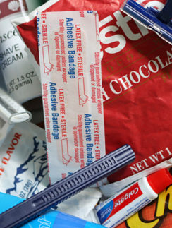 Free items razor shaving cream toothpaste