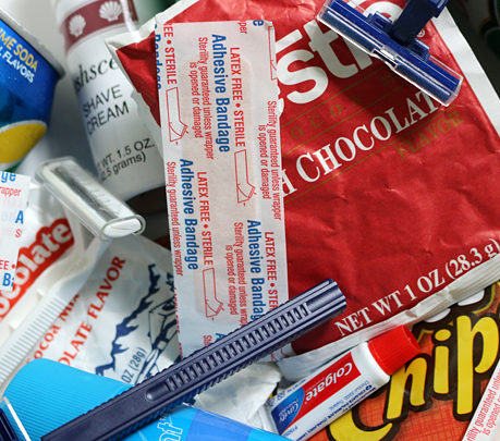 Free items razor shaving cream toothpaste