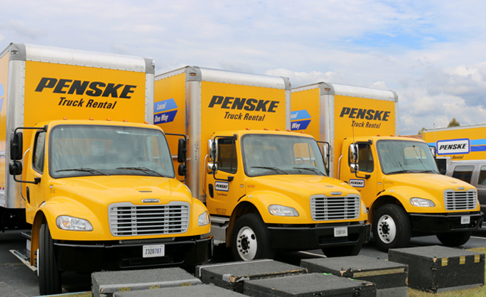 Penske trucks moving