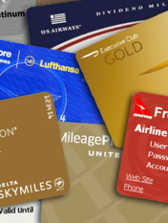 frequent flier loyalty program cards