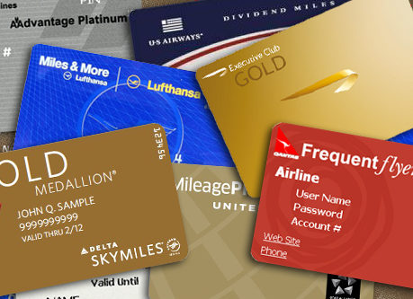 frequent flier loyalty program cards
