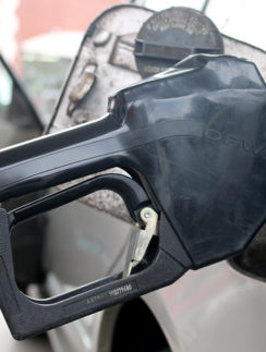 Gasoline fuel handle