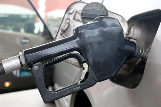 Gasoline fuel handle