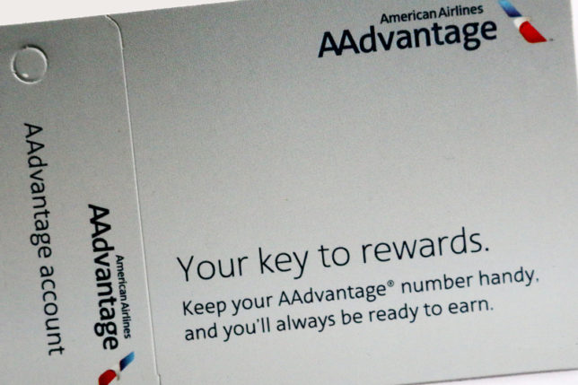 American Airlines AAdvantage card