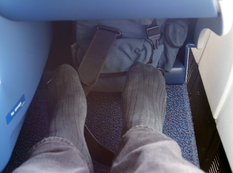 Who is entitled to use the space underneath the seat to which you have been assigned? legroom