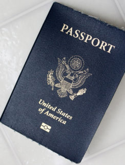United States Passport Angled