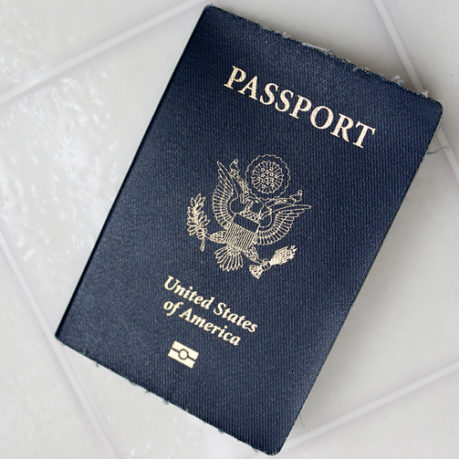 United States Passport Angled