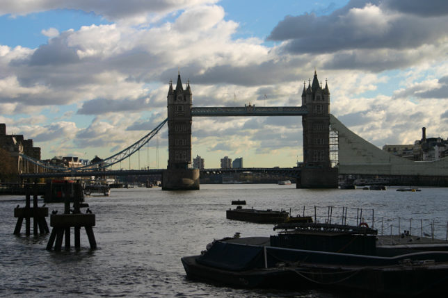 Tower bridge London England
