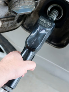 Pumping gasoline fuel