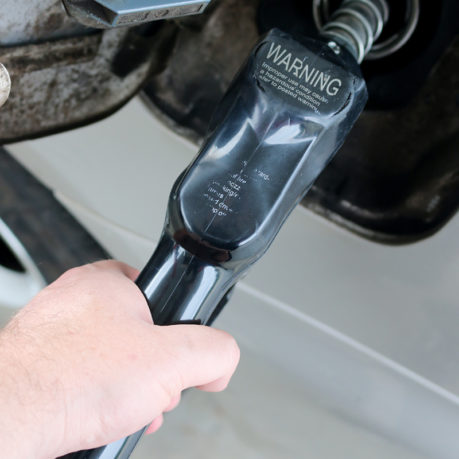 Pumping gasoline fuel