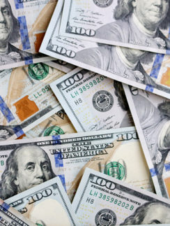 One hundred dollar bills currency