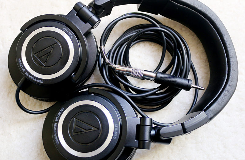 Audio Technica bulky noise canceling headphones