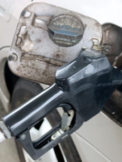 gasoline pump handle