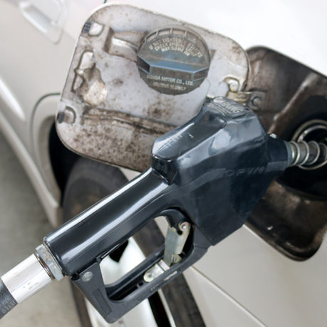 gasoline pump handle