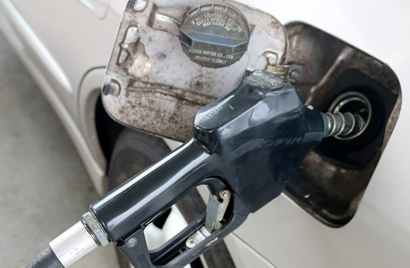 gasoline pump handle