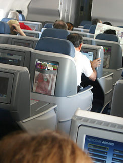 View of Business Elite Cabin From Seat 9D