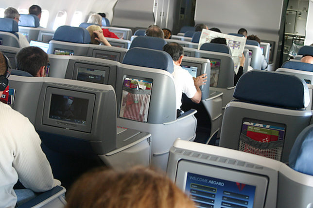 View of Business Elite Cabin From Seat 9D