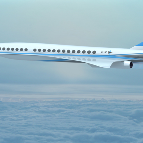 Boom supersonic airplane