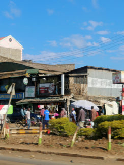 Outskirts of Nairobi in Kenya