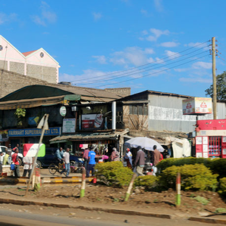 Outskirts of Nairobi in Kenya