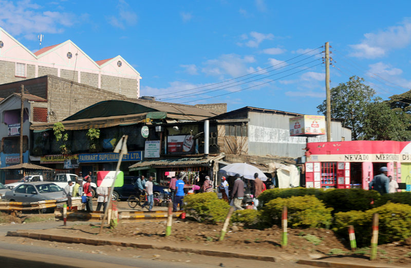 Outskirts of Nairobi in Kenya