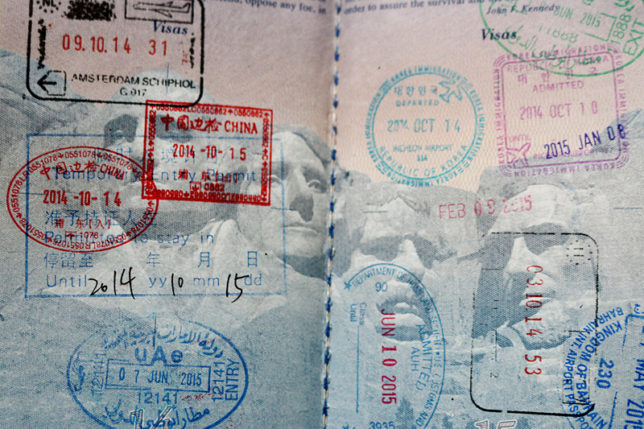 passport stamps