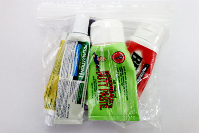 Quart bag full of ridiculous liquids