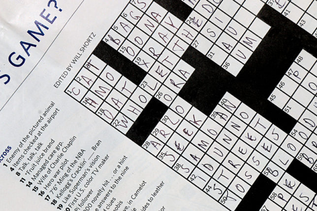 Crossword puzzle