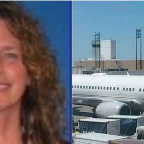 Julia Price United Airlines flight attendant evacuation slide