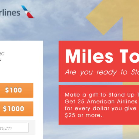 Stand Up To Cancer and American Airlines