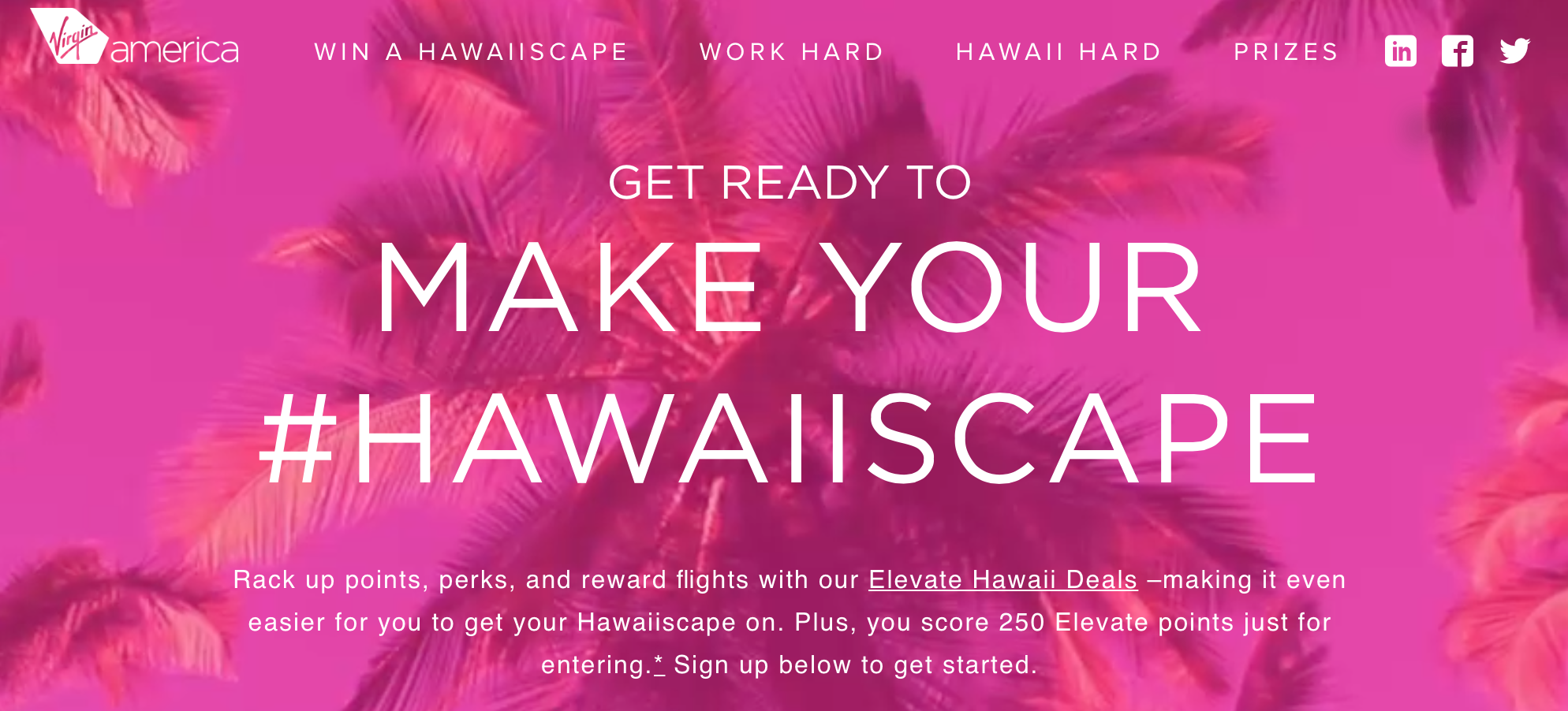 250 Bonus Elevate points — Hawaii
