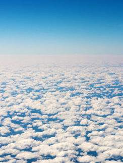 View of Clouds — Delta Air Lines flight to Los Angeles