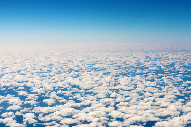 View of Clouds — Delta Air Lines flight to Los Angeles