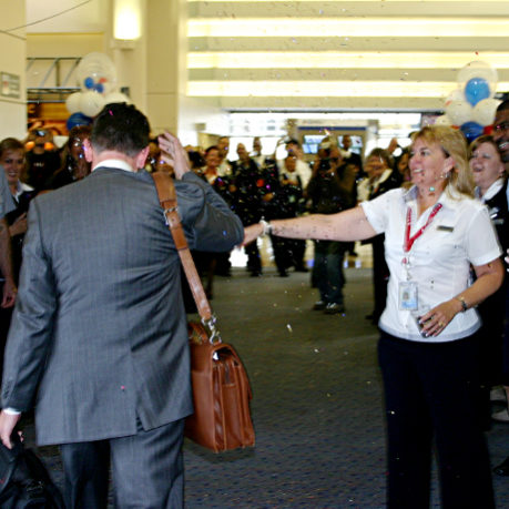 Delta Air Lines bankruptcy emergence Los Angeles