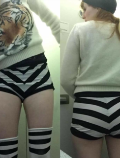 Maggie McMuffin short shorts