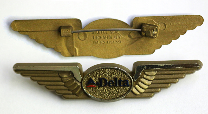 A wing pin of Delta Air Lines