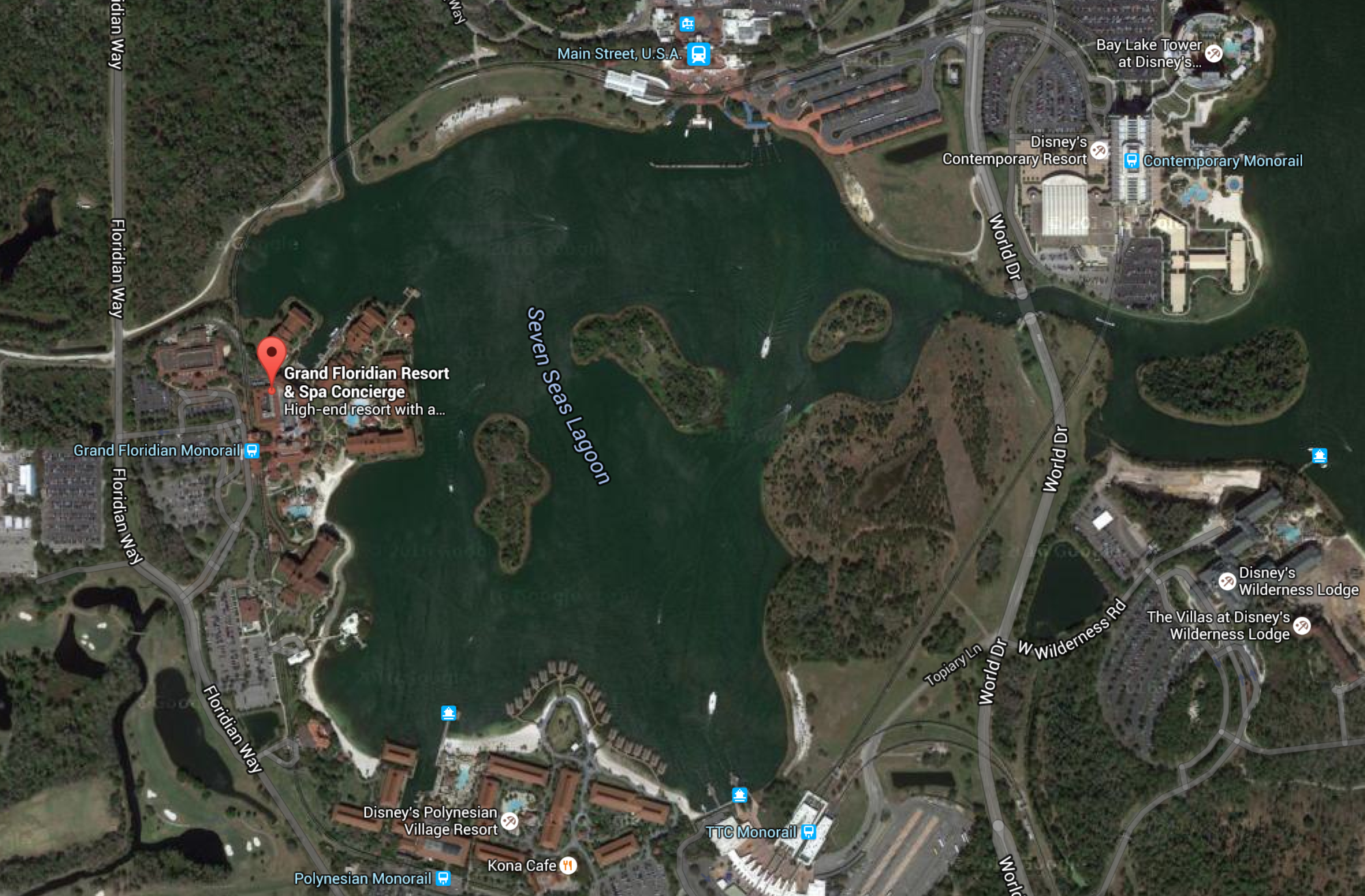 Seven Seas Lagoon at Walt Disney World