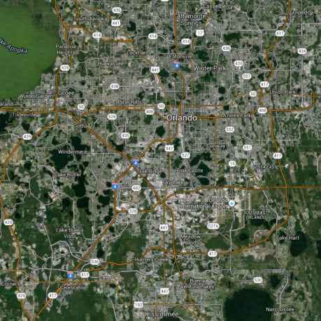 Orlando map