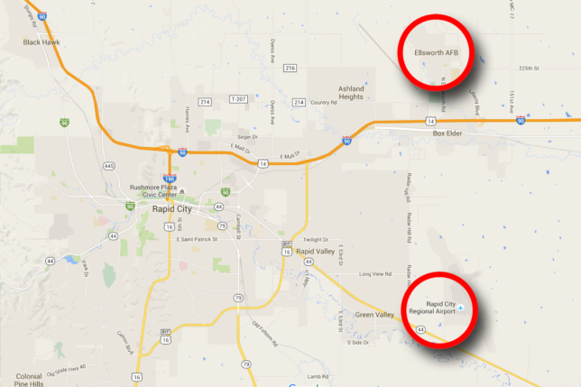 Ellsworth and Rapid City