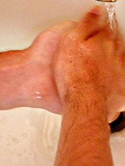 Wash hands