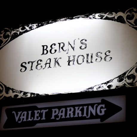 Bern’s Steak House restaurant Tampa sign