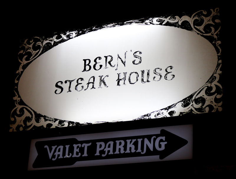 Bern’s Steak House restaurant Tampa sign