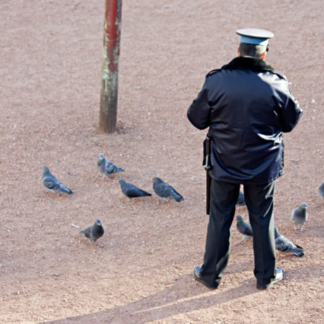 Police officer in Buenos Aires Argentina