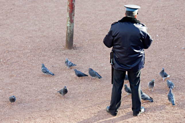 Police officer in Buenos Aires Argentina