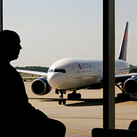 Delta Air Lines airplane window Sky Club Concourse E Atlanta