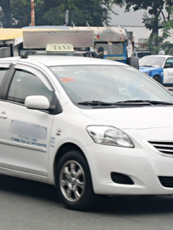 Taxi cab in Manila Philippines