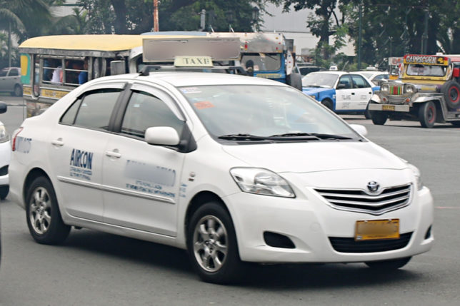 Taxi cab in Manila Philippines