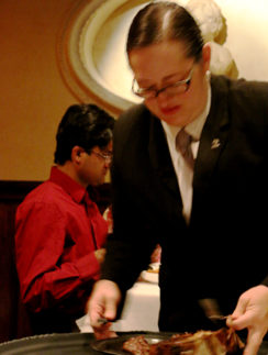 Waitress at Bern’s Steak House in Tampa