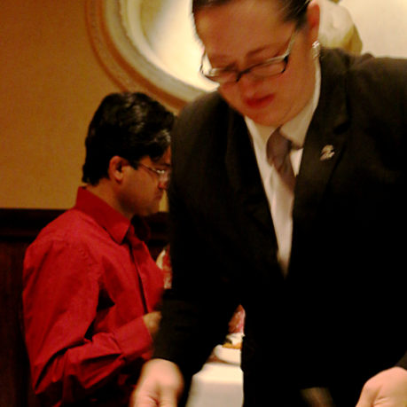 Waitress at Bern’s Steak House in Tampa